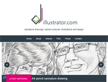 Tablet Screenshot of djillustrator.com